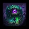 Terrarias Purple Biome Eye Of Cthulhu Tapestry Official Terraria Merch