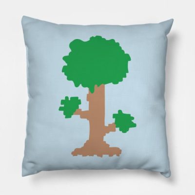 Terraria Tree Logo Throw Pillow Official Terraria Merch
