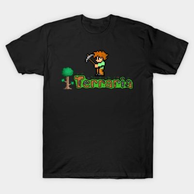 Funny Gifts Men Action Character Games T-Shirt Official Terraria Merch
