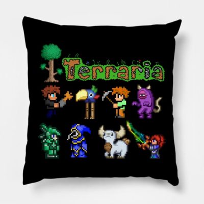 Lover Gift Minecraft Design Character Throw Pillow Official Terraria Merch
