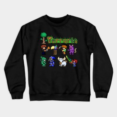 Lover Gift Minecraft Design Character Crewneck Sweatshirt Official Terraria Merch