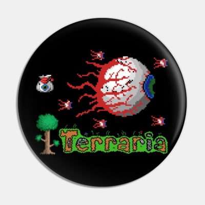 Manga Vintage Retro Gamers Character Animated Pin Official Terraria Merch