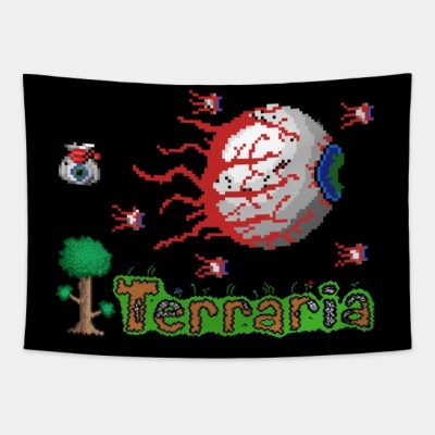 Manga Vintage Retro Gamers Character Animated Tapestry Official Terraria Merch
