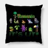 Retro Green Animations Characters Throw Pillow Official Terraria Merch