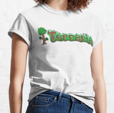 Essential Terraria Game Logo Christmas T-Shirt Official Terraria Merch