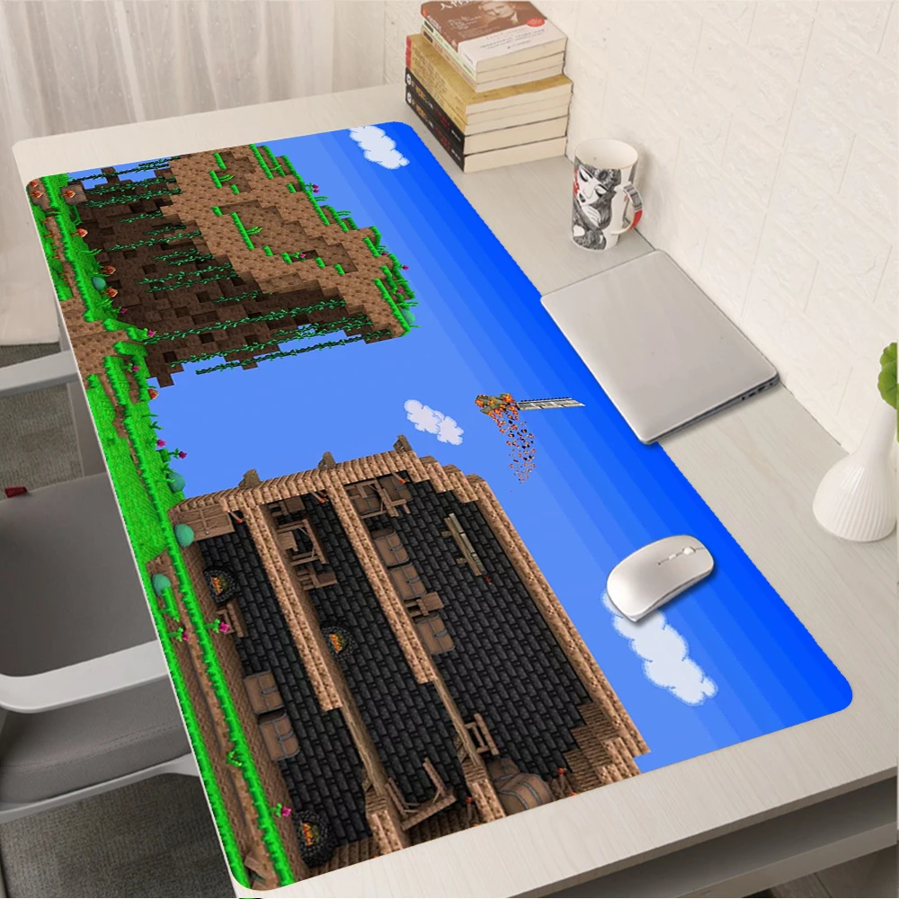 Terraria Mouse Pad Xl Gamer Keyboard Mat PC Gamer Cabinet Deskmat Gaming Computer Mousepad Cute Keyboards 1 - Terrari Store